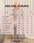 Melora Kurung Modern in Ash Grey