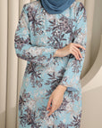 Melora Kurung Modern in Sky Blue