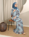 Melora Kurung Modern in Sky Blue