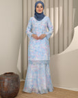 Melora Kurung Modern in Ice Blue